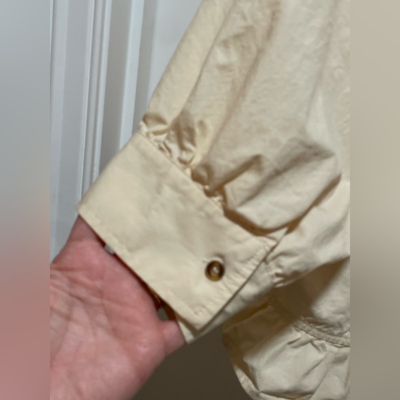 *NWOT* Cicy Bell Sz Medium Chic Cream Button-Up Boho Blouse Ruffle Coquette Girl - Picture 5 of 11